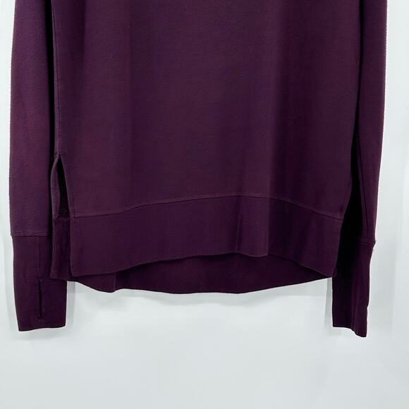 Athleta Coaster Luxe Sweatshirt Deep Crocus Violet Cozy Relaxed Womens Size XXS - Picture 5 of 12